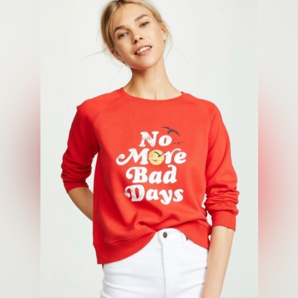 Rebecca Minkoff XS Red Sweatshirt with Graphic Print